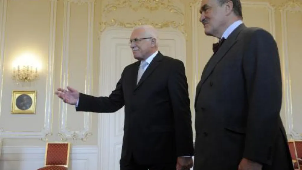 Václav Klaus a Karel Schwarzenberg