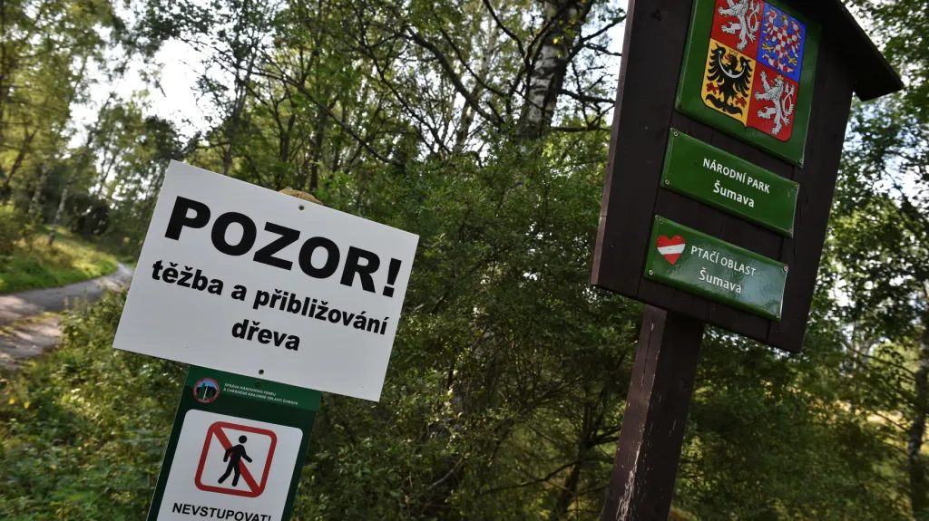 Pozor, těžba