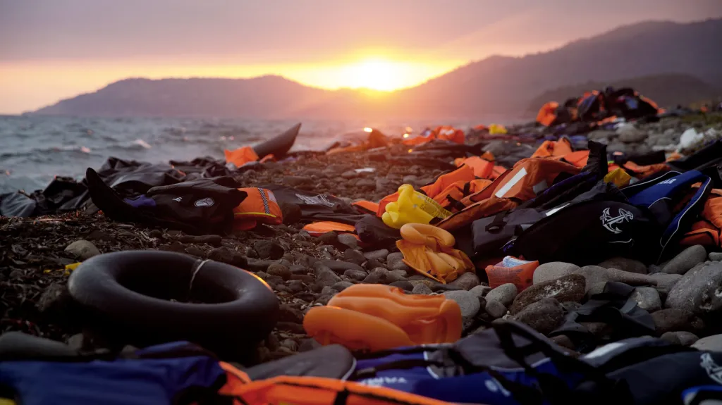 Pláž ostrova Lesbos