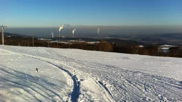 Pohled z Měděnce v Krušných horách