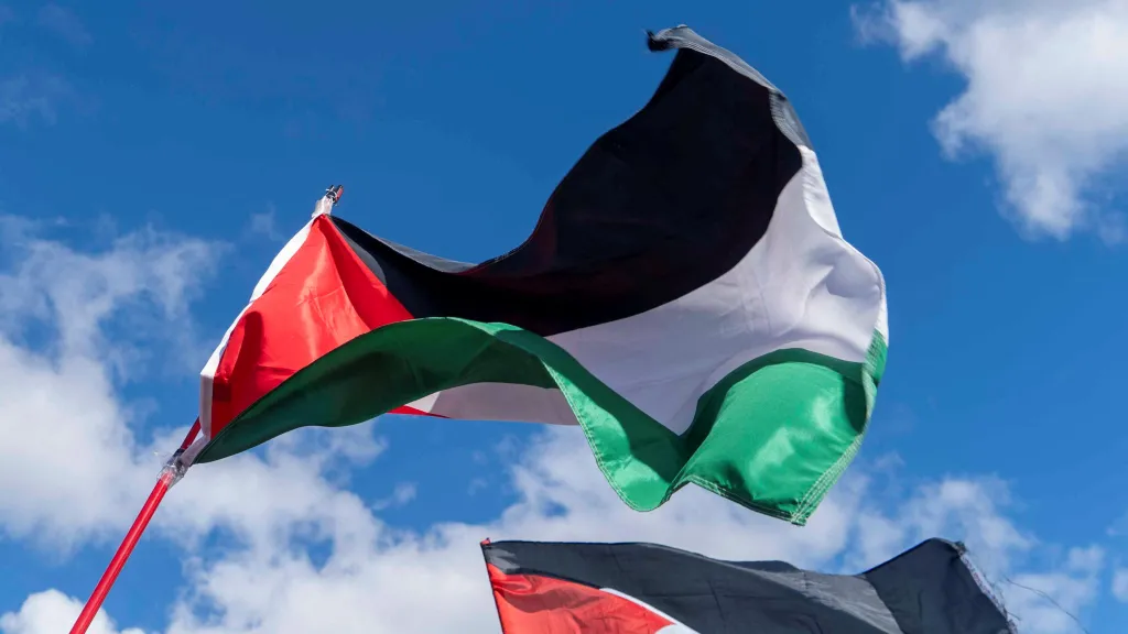 Palestinská vlajka – ilustrační foto