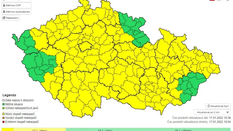 Výstraha meteorologů