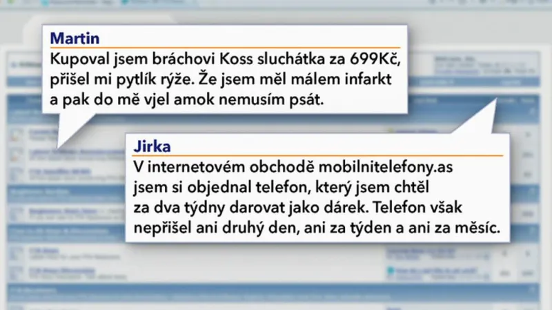 Stížnosti na praktiky e-shopů