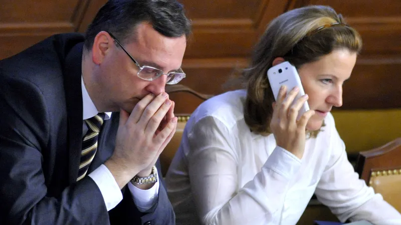 Petr Nečas a Karolína Peake