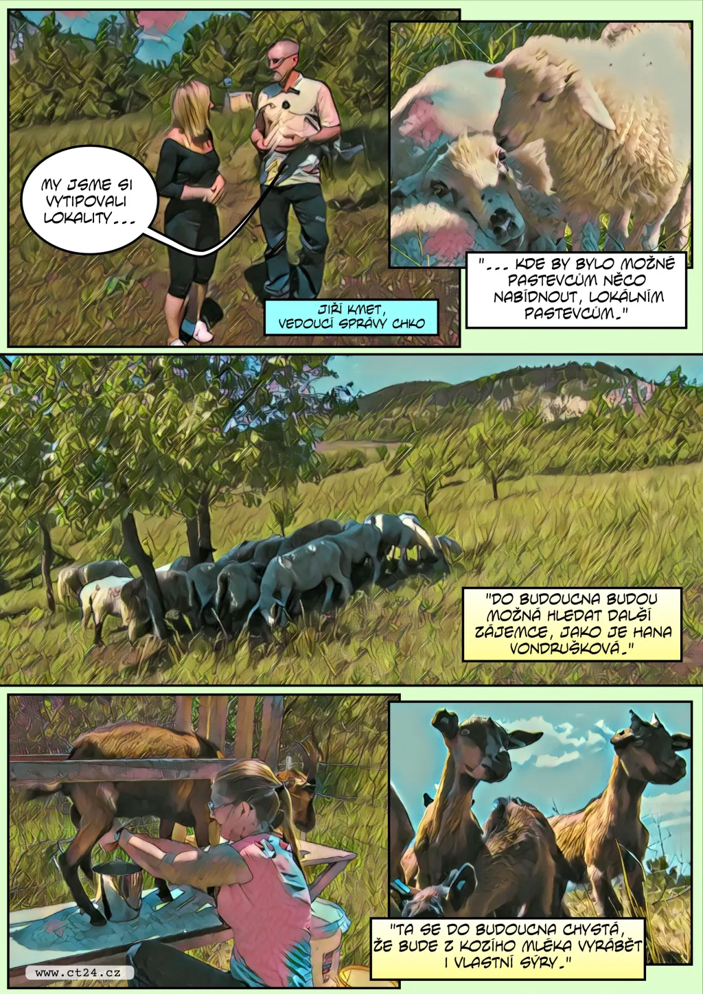 Komiks: Pastevectví na Pálavě