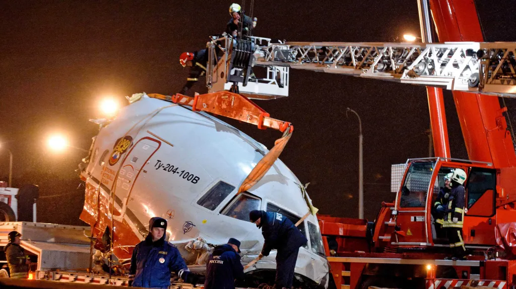 Trosky havarovaného letadla