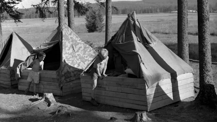 Skautský tábor v roce 1949