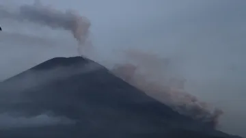 Erupce sopky Semeru