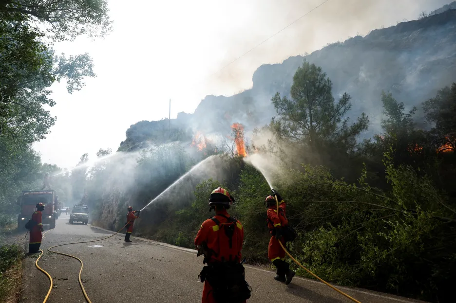 Požáry ve španělském Katalánsku