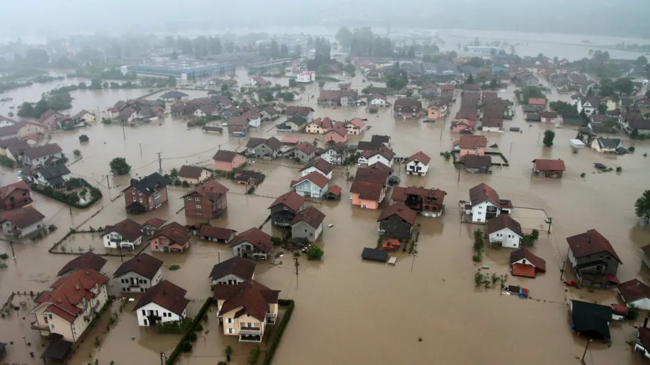 Bosenský Doboj zasáhla až čtyřmetrová přívalová vlna