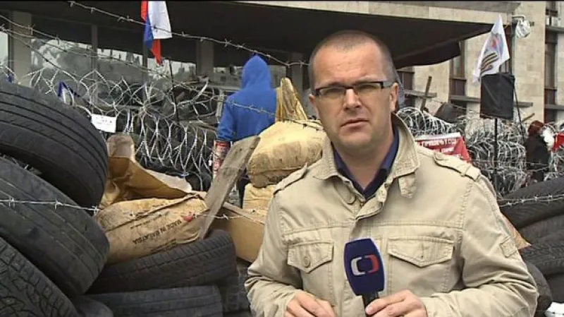 Josef Pazderka navštívil obsazenou doněckou radnici