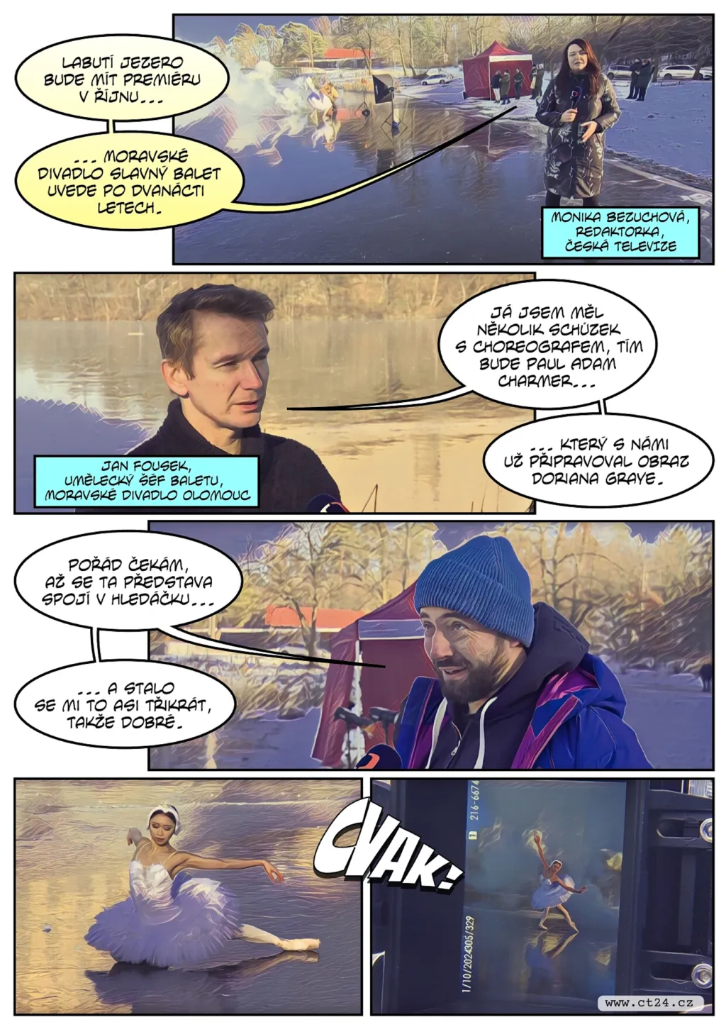 Moravské divadlo v Olomouci pořídilo snímky k letošní premiéře Labutího jezera