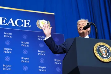 Trump: USA přispějí na Radu pro mír zajišťující obnovu Gazy deset miliard dolarů