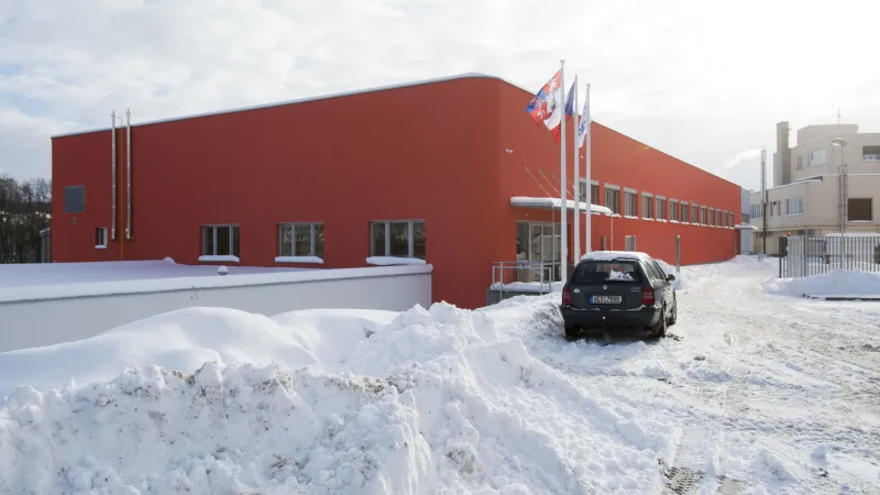 Nová sportovní hala na snímku z 12. ledna 2017