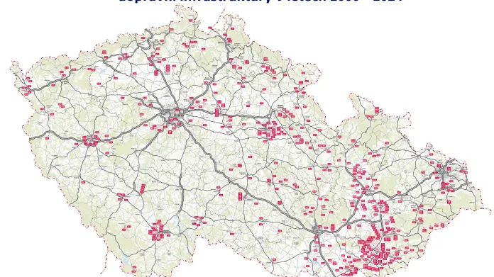 Přehled cyklostezek podpořených ze státního fondu dopravní infrastruktury