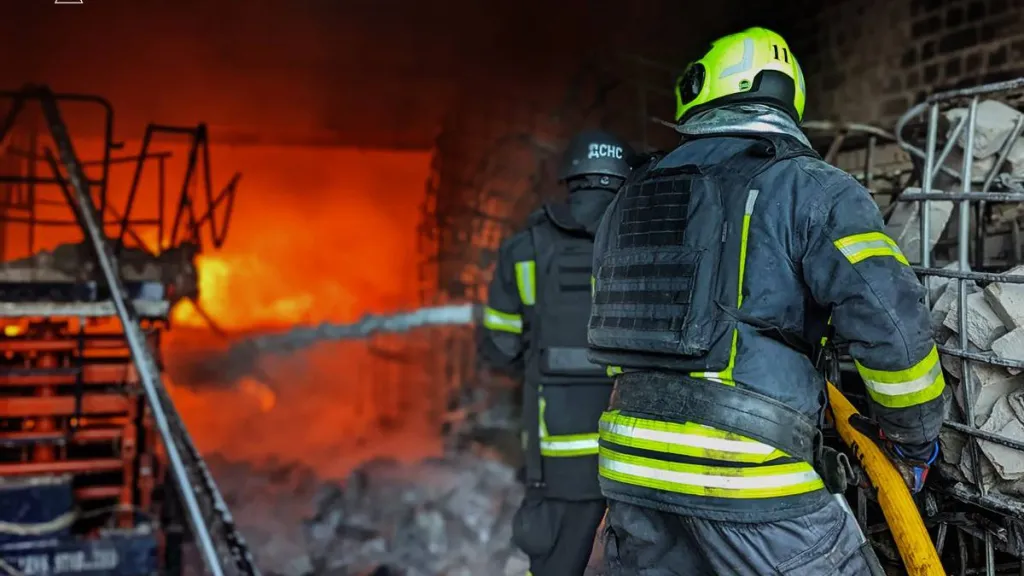 Následky ruského útoku v Kryvém Rihu