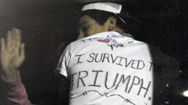 "Přežil jsem Triumph," raduje se cestující