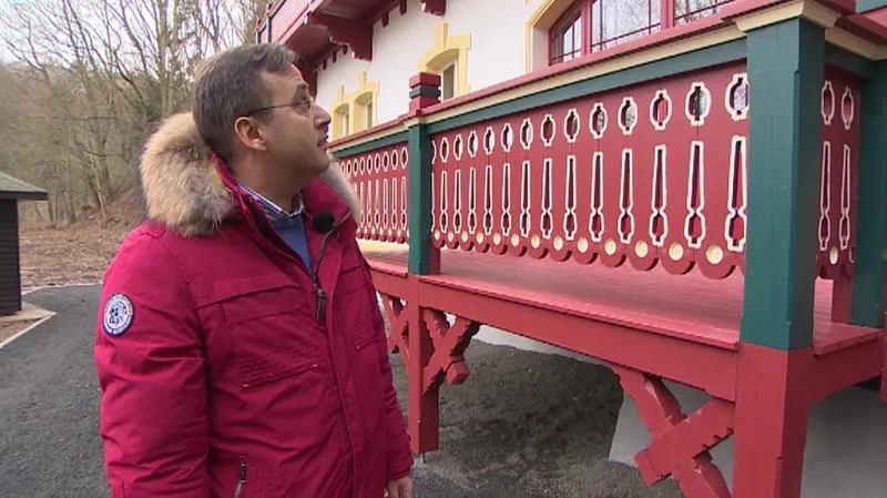 Martin Hanzl u opraveného Löschnerova pavilonu