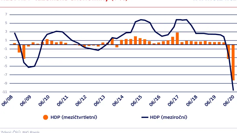 Růst HDP tuzemské ekonomiky (v %)