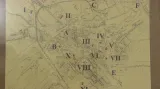 Mapa lazaretů v Chrudimi za první světové války