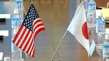 Vlajky USA a Japonska