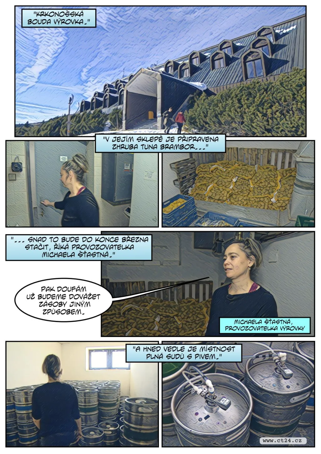 Krkonošské boudy dokončují zásoby na zimu