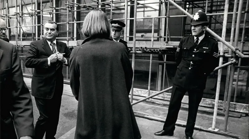 Glenda Jacksonová a ministr zahraničí Bohuslav Chňoupek