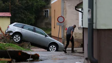 Následky povodní v polské obci Ladek