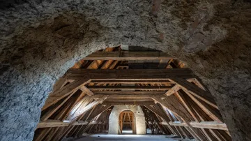 Interiér bývalého kapucínského kláštera v Opočně