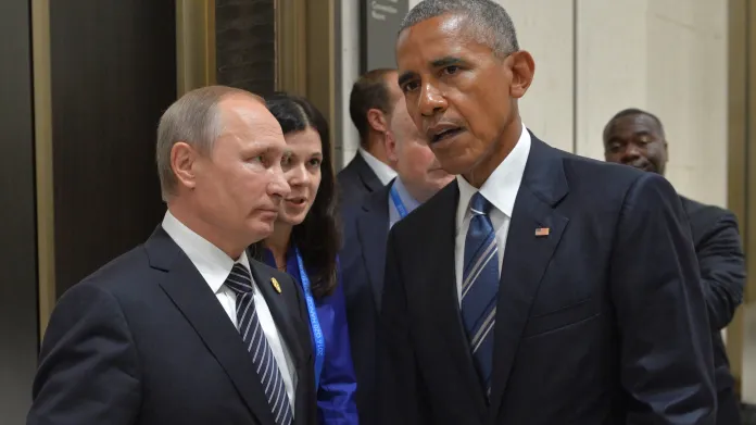 Vladimir Putin s Barackem Obamou