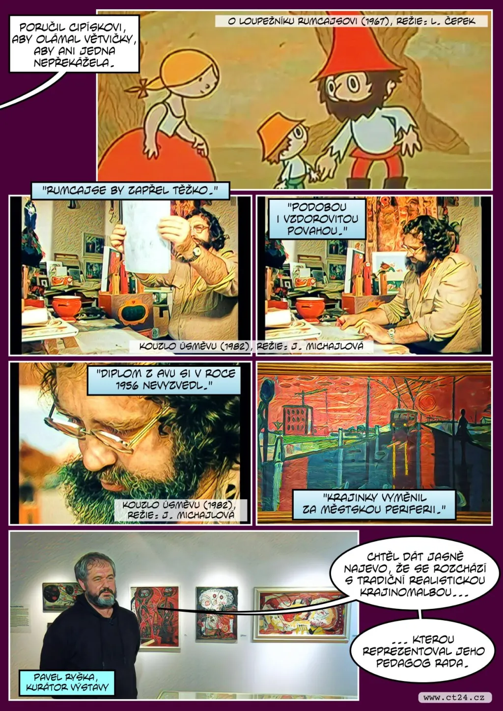 Ilustrátor Rumcajse byl i průkopník videoartu