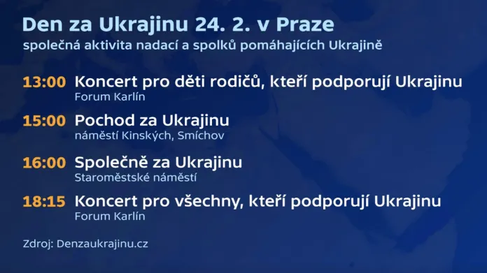 Program Dne za Ukrajinu v Praze