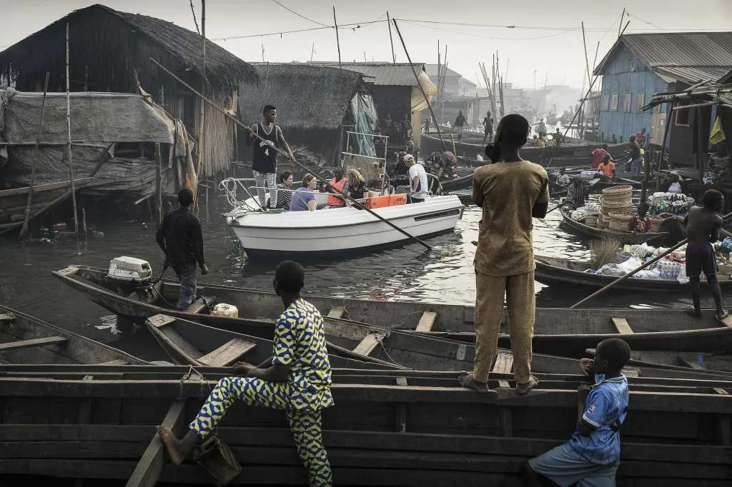 První cena v kategorii Problémy dnešní doby. Nábřeží Lagosu v ohrožení.