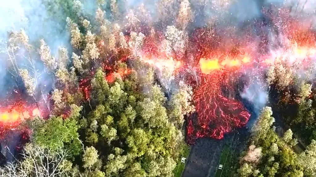 Láva na Havaji