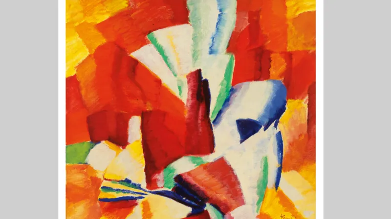 František Kupka / Studie na červeném pozadí