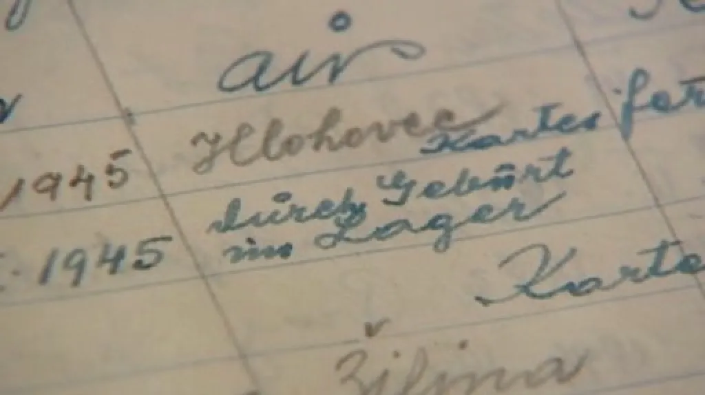 Evidenční sešity z tábora v Seredi