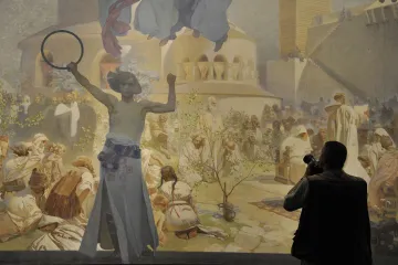 Muchova Slovanská epopej najde na 25 let místo v paláci Savarin. Praha podepsala dohodu