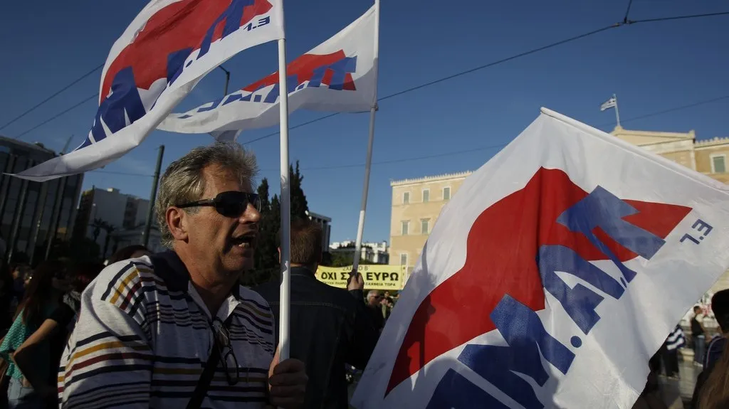 Protesty před řeckým parlamentem