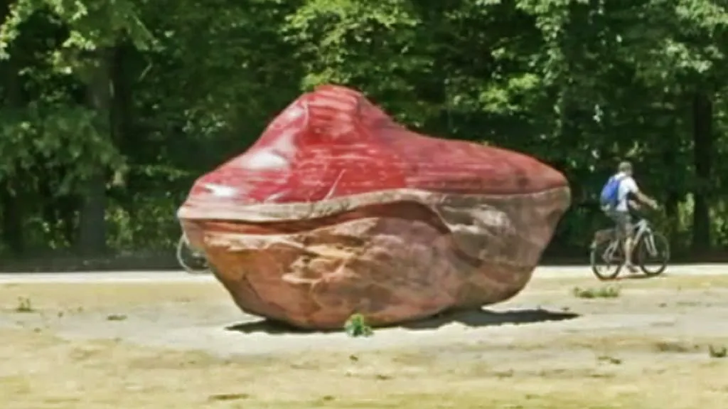 Venezuelský kámen lásky v Berlíně