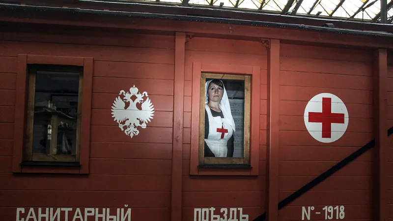 Legiovlak na hlavním nádraží v Praze