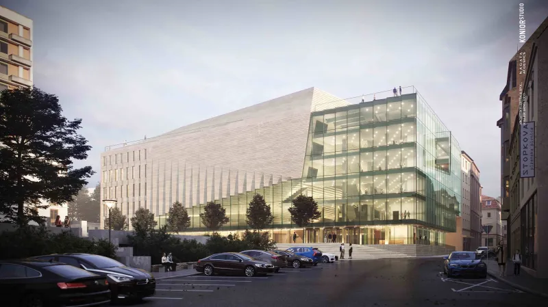 Návrh Konior Studia na Janáčkovo kulturní centrum