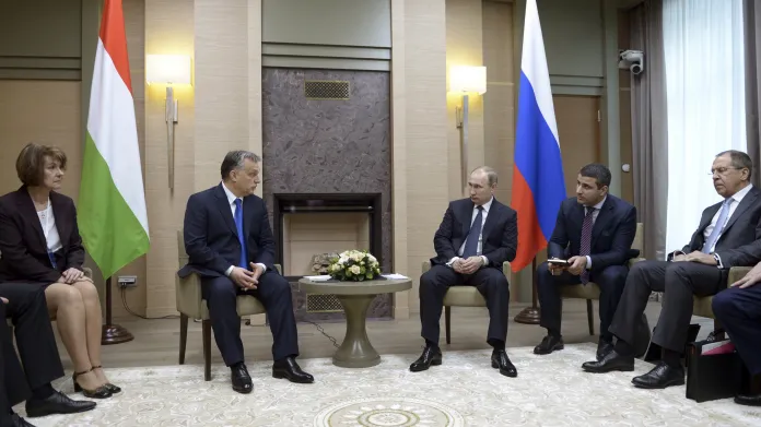 Orbán na návštěvě Moskvy