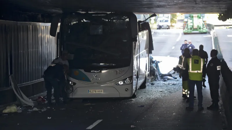 Havárie španělského autobusu v Lille