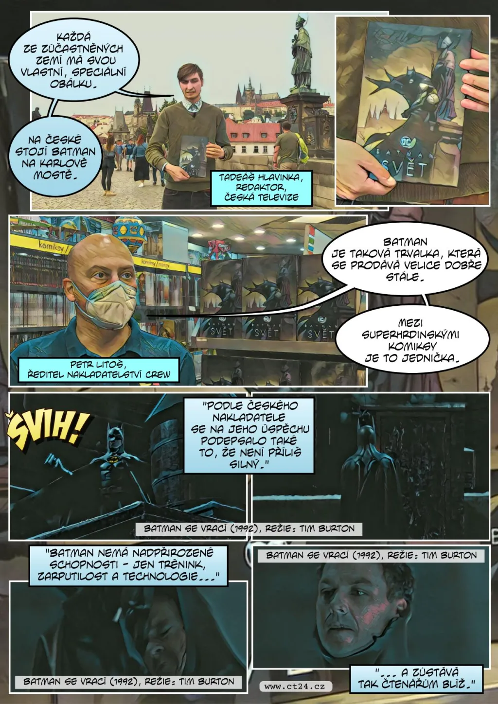 Temný rytíř v normalizační Praze. Komiks o Batmanovi tvoří vůbec poprvé čeští autoři