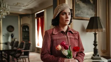 Barbora Váchová při natáčení filmu Gerta Schnirch