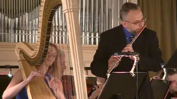 Harfa a flétna patří mezi důležité muzikoterapeutické nástroje
