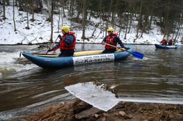 Na Seči  se prolomily ledy pro vodáky