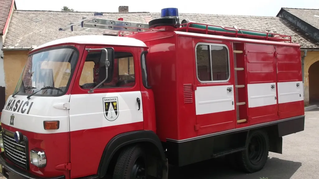 Zásahový vůz vanovických hasičů