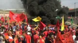 Brazilské protesty proti konání fotbalového šampionátu