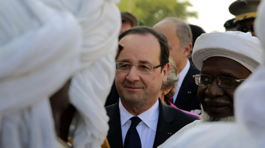 Francouzský prezident Hollande v Mali